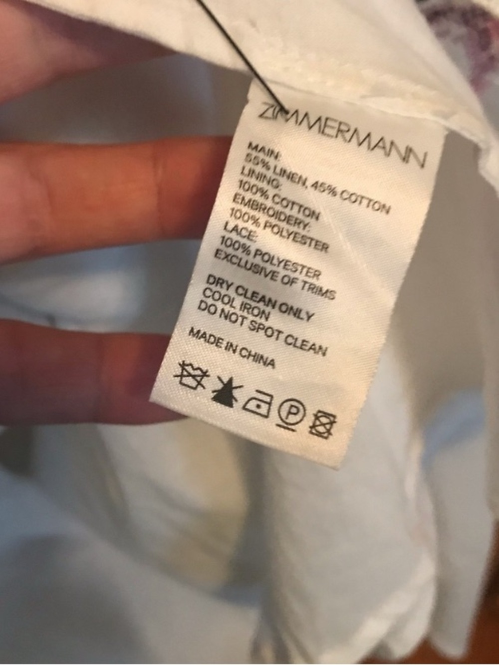 Zimmermann Allia Cross Stitch Dress in Ivory - Picture 6 of 7